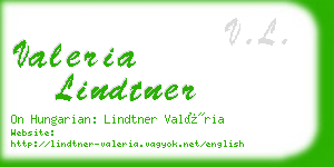 valeria lindtner business card